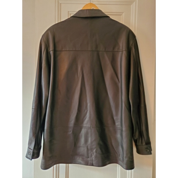 Oversized super soft black Leather Jacket from Velasco Peleteria - Picture 5 of 7